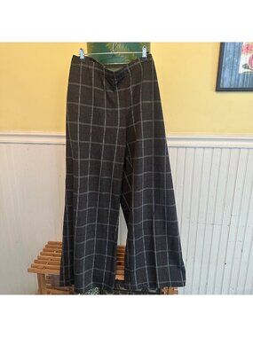 J.Jill Womens Ponte Full-Leg Plaid Pants 4X Gray